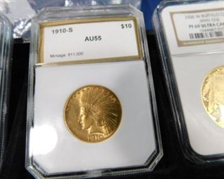 1910 S $10 Gold Indian