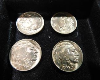 UNC 1937 D Buffalo Nickels