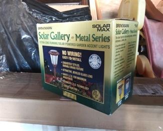 Solar-powered Garden Accent Lamps. 4 available. $10 each or $30 for all four