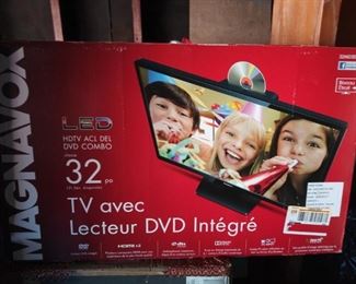 32" TV with DVD player. Still in the original unopened carton! $50