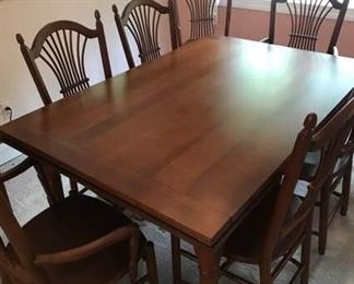 00 Dining Table and Eight Chairs