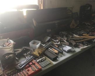 Wrenches, screw drivers, ...