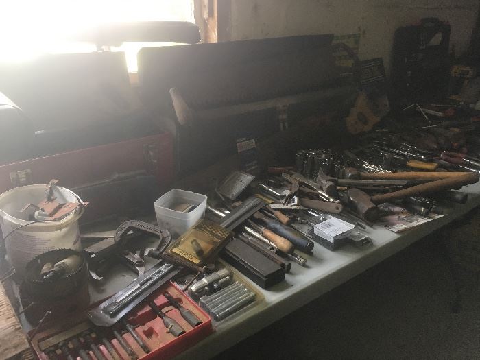 Wrenches, screw drivers, ...