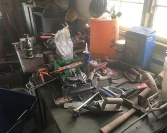 Painting equipment, plumbing items