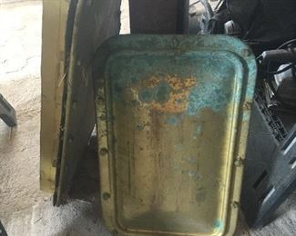 Antique brass covers...