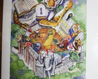 INDOOR, WING 1 LAST ROOM ON LEFT Lsu Victory Gumbo by Craig Routh-signed 