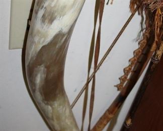 INDOOR, WING 1,  First Room on Left, Polished Bellowing Horn