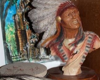 INDOOR, WING 1,  First Room on Left, Stephen Herrero "War Cry"/Pictures by Kiran Levy-signed