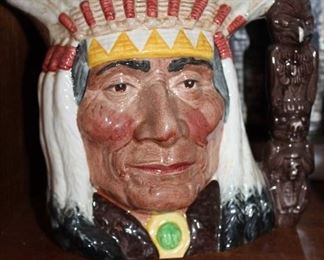 INDOOR, WING 1,  First Room on Left, North American Indian Royal Doulton