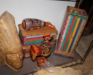 INDOOR, WING 1,  First Room on Left, Shoestring Creations/Rock artpiece 