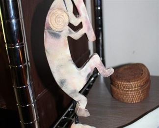 INDOOR, WING 1,  First Room on Left, Kokopeli-Danni Ceramic