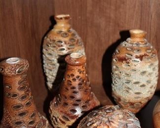 INDOOR, WING 1,  First Room on Left, Banksia Nut Pod Vases