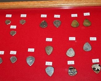 INDOOR, WING 1,  First Room on Left,  Nashville Picks made from 50 cent pieces and other coins and metals.