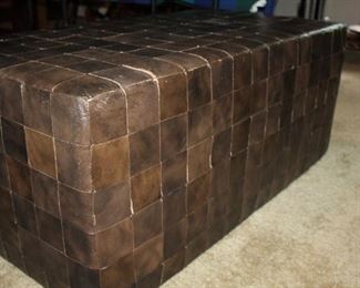 INDOOR, WING 1,  First Room on Left,  Mid century Leather Ottoman