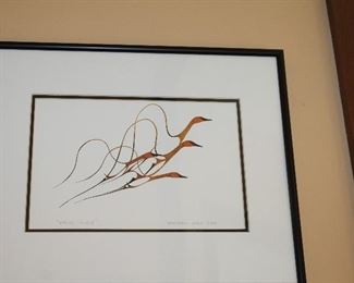 WING 1 HALLWAY, Benjamin Cheche "spring flight" $10