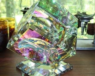 INDOOR, CHECKOUT AREA, LIVING ROOM,  Harold Lustig Dichoric Cube $595