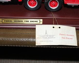 INDOOR, BACK OF HOUSE THROUGH HOLDING AREA, Franklin Mint Fire Engine