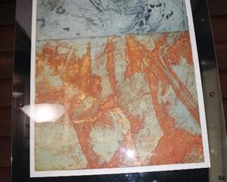 INDOOR, BACK OF HOUSE THROUGH HOLDING AREA, Ed Bartram "rockscape III" $165