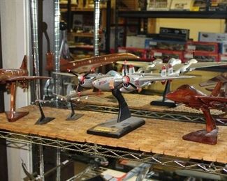 INDOOR, BACK OF HOUSE THROUGH HOLDING AREA, Wooden Model Planes