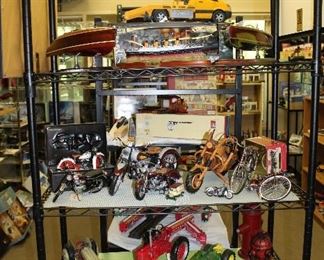 INDOOR, BACK OF HOUSE THROUGH HOLDING AREA, Motorcycles, Tractors, Boats, Titanic