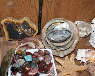 INDOOR, WING 2, LAST ROOM ON LEFT, small polished rocks 6 for $1.00