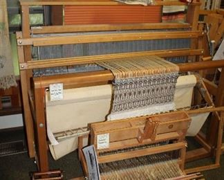 INDOOR, WING 2, LAST ROOM ON LEFT,  (Large) Leclerc Nilus Low castle floor loom $1,995/(Small) Schacht Table Loom $485