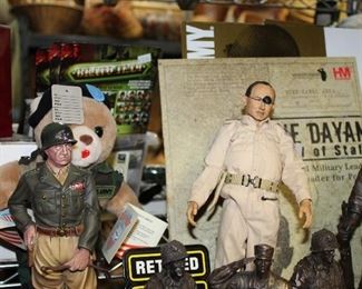 OUTDOOR, GARAGE BAY 3 & 4, George S. Patton Collector's Showcase $75/Moshe Dayan Chief of Staff of Israeli Defense $45