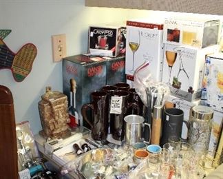 INDOOR, FIRST AREA TO LEFT AFTER ENTERING MAIN HOUSE, Many new in box items!  50-60% of retail value.