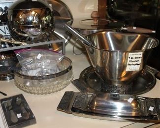 INDOOR, FIRST AREA TO LEFT AFTER ENTERING MAIN HOUSE, Velvet Stainless by Stanley Robert 7 pc $48