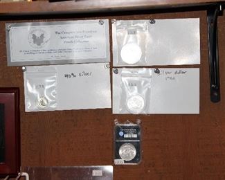 INDOOR, WING 2, FIRST ROOM ON LEFT, 1921 Silver Dollar/The complete San Fransico American Silver Eagle Proofs Collection