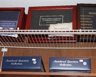 INDOOR, WING 2, FIRST ROOM ON LEFT,  Statehood Quarter Collections $45 Each in Binders
