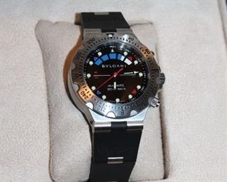 INDOOR, WING 2, FIRST ROOM ON LEFT,  ***All High End Watches have been inspected by Son's Watch & Jewelry Repair on Government Street*** Bvlgari Diagono Professional D0859 $4,675