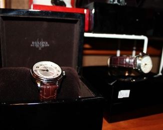 INDOOR, WING 2, FIRST ROOM ON LEFT,  ***All High End Watches have been inspected by Son's Watch & Jewelry Repair on Government Street*** Bulova $195/D .Freemont Laguna Seca $450