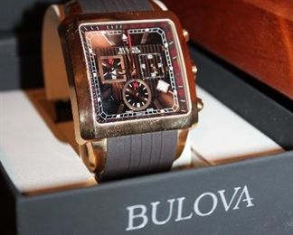 INDOOR, WING 2, FIRST ROOM ON LEFT,  ***All High End Watches have been inspected by Son's Watch & Jewelry Repair on Government Street*** Bulova $295