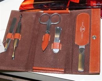INDOOR, WING 2, LAST ROOM ON RIGHT,  Dovo Solingen Germany, Rostf Rei Solingen Germany, JA Henckel MAnicure Set