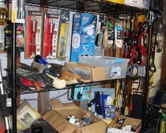OUTDOOR, GARAGE BAY 1 & 2, brushes, rope, electrical, new in package\