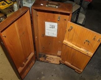 OUTDOOR, GARAGE BAY 1 & 2, Antique Stanley workbox 1929 $75