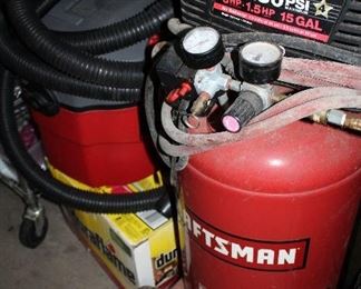OUTDOOR, GARAGE BAY 1 & 2, Craftsman $145/Wet/Dry Vac $35