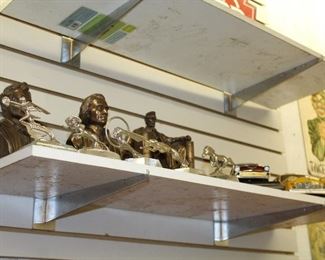 OUTDOOR SHOWROOM, STAND ALONE GARAGE, Hood Ornaments $15 each/Pacific Giftware