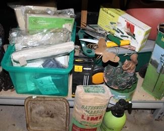 jOUTDOOR, DOUBLE BLUE DOOR STORAGE ROOM, drop cloths