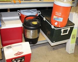 OUTDOOR, DOUBLE BLUE DOOR STORAGE ROOM, Bubba Keg $45 3 gallon