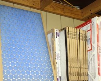 OUTDOOR, DOUBLE BLUE DOOR STORAGE ROOM, air filters