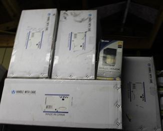 OUTDOOR, DOUBLE BLUE DOOR STORAGE ROOM, Vonn Lighting Fixtures $95 each