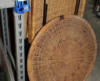 OUTDOOR, DOUBLE BLUE DOOR STORAGE ROOM, Rattan patio set
