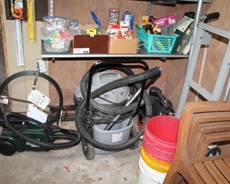 OUTDOOR, DOUBLE BLUE DOOR STORAGE ROOM, Wet/dry vac shop vac 14 gallon contractor $135