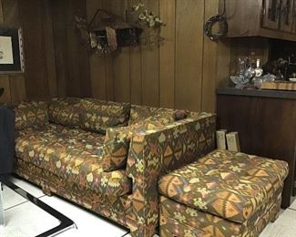 2nd John Widdicomb Sofa and ottoman 