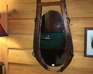 Equestrian style wall mirror  