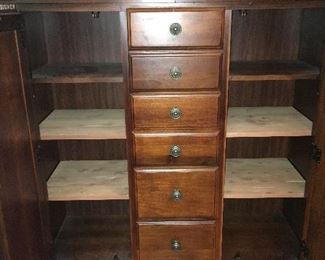 Inside of sweater chest