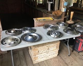 vintage hubcap collection