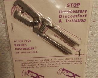 Clip-on earring tool